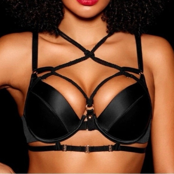Honey Birdette Other - Honey Birdette Shibari Black Bra Size 34G
